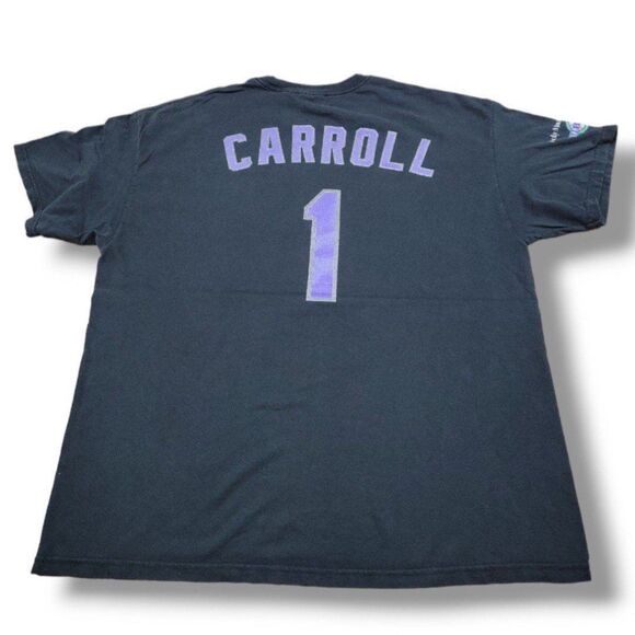 Colorado Rockies Shirt Size XL Jamey Carroll 1 Graphic Tee Graphic Print T-Shirt - Picture 3 of 7